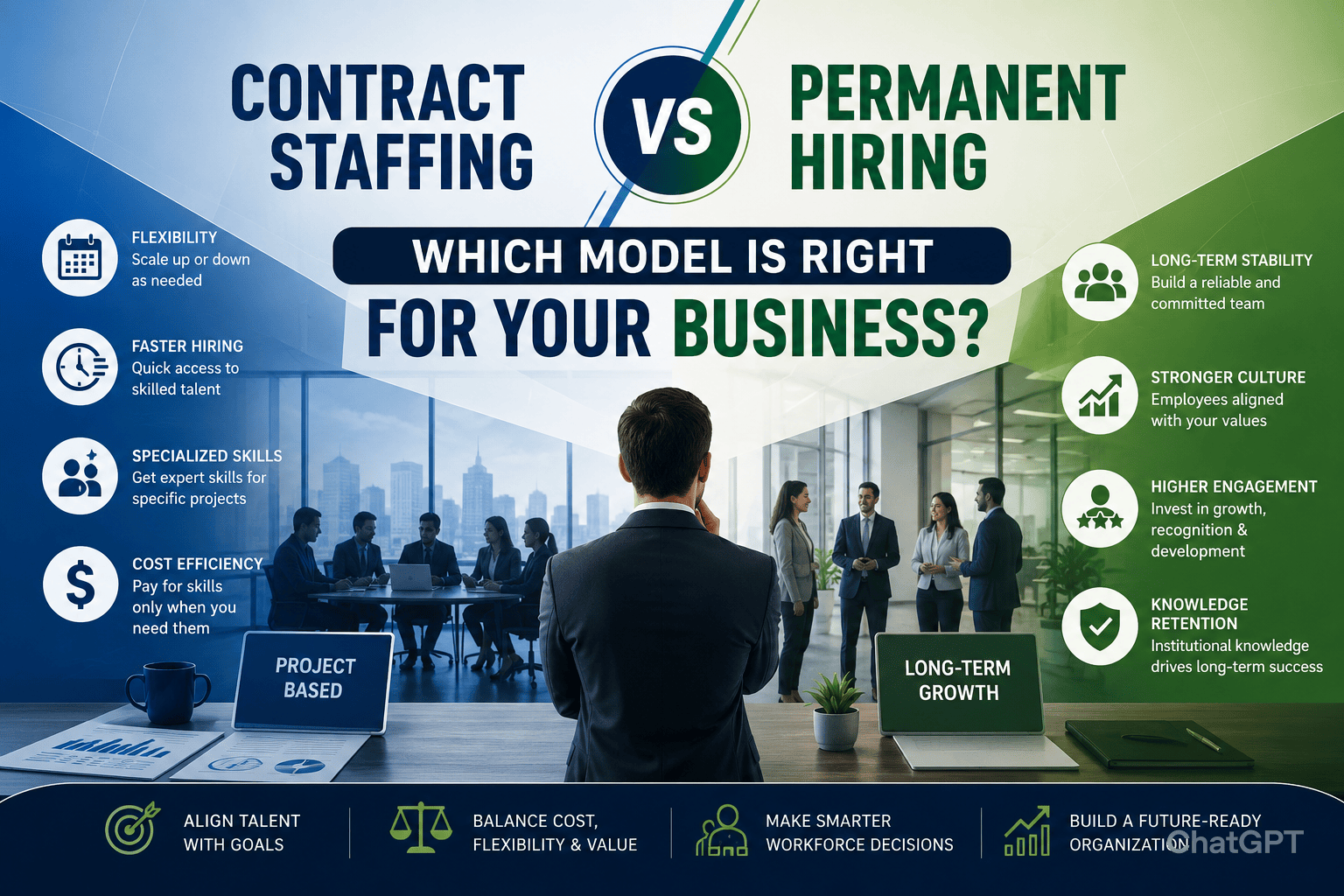 Contract Staffing vs Permanent Hiring: Which Model Is Right for Your Business?